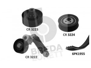 BREDA  LORETT KCA0026 V formos rumbuotas diržas, komplektas 
 Techninės priežiūros dalys -> Techninės priežiūros intervalai
77 01 477 582, 7700106708, 7700862743