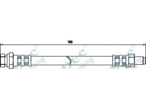 APEC braking HOS3146 stabdžių žarnelė 
 Stabdžių sistema -> Stabdžių žarnelės
MB238428, MB587164, MB857523, MR129742
