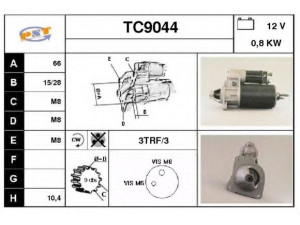 SNRA TC9044 starteris
555806, 558006, 580244, 7910014193R