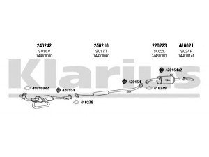 KLARIUS 800054E išmetimo sistema 
 Išmetimo sistema -> Išmetimo sistema, visa