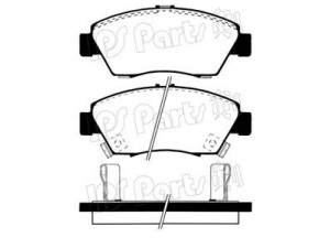 IPS Parts IBD-1435 stabdžių trinkelių rinkinys, diskinis stabdys 
 Techninės priežiūros dalys -> Papildomas remontas
45022-SR3-V10, 45022S04E60, 45022S04V00