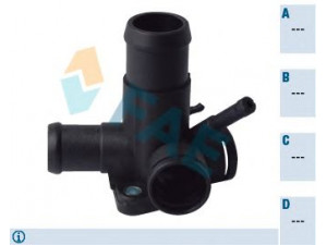 FAE 54350 aušinimo skysčio jungė 
 Aušinimo sistema -> Žarnelės/vamzdeliai/sujungimai -> Jungės
068 121 132 B, 068 121 133 AF