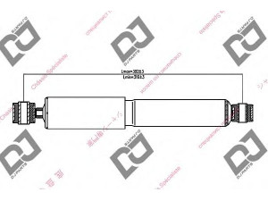 DJ PARTS DS1413GT amortizatorius 
 Pakaba -> Amortizatorius
7700308589