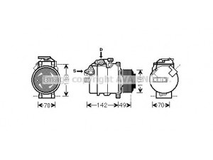 AVA QUALITY COOLING BWK411 kompresorius, oro kondicionierius 
 Oro kondicionavimas -> Kompresorius/dalys
64526987863, 6987863