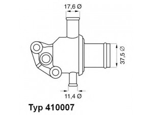 WAHLER 410007.87D termostatas, aušinimo skystis 
 Aušinimo sistema -> Termostatas/tarpiklis -> Thermostat
772 9959