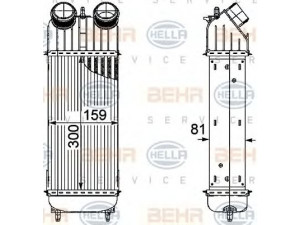 HELLA 8ML 376 746-221 tarpinis suslėgto oro aušintuvas, kompresorius 
 Variklis -> Oro tiekimas -> Įkrovos agregatas (turbo/superįkrova) -> Tarpinis suslėgto oro aušintuvas
96.511.848.80, 96.802.754.80, 0384.J4