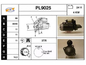 SNRA PL9025 starteris