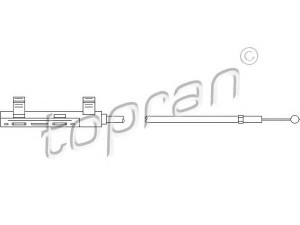 TOPRAN 112 279 gaubto trosas 
 Kėbulas -> Transporto priemonės priekis -> Gaubtas/dalys/garso izoliacinė medžiaga
3B1 823 535A, 3B1 823 535B, 3B1 823 535D