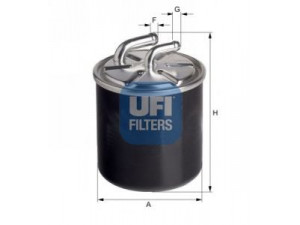 UFI 24.436.00 kuro filtras 
 Techninės priežiūros dalys -> Papildomas remontas
05174056AA, 05175598AA, 5175598AA