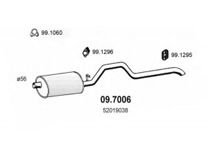 ASSO 09.7006 galinis duslintuvas 
 Išmetimo sistema -> Duslintuvas
52019038