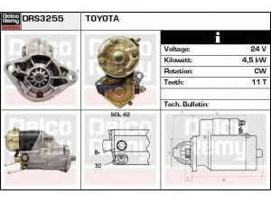 DELCO REMY DRS3255 starteris 
 Elektros įranga -> Starterio sistema -> Starteris
110583