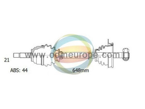 ODM-MULTIPARTS 18-291031 kardaninis velenas 
 Ratų pavara -> Kardaninis velenas
7700111079, 7701352471, 7701352595
