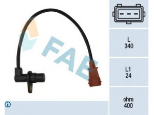 FAE 79033 impulso jutiklis, smagratis; RPM jutiklis, variklio valdymas 
 Elektros įranga -> Jutikliai
91.541.075, 96.037.097, 96.068.168