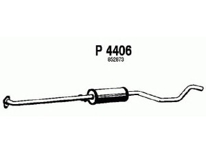 FENNO P4406 vidurinis duslintuvas 
 Išmetimo sistema -> Duslintuvas
852155, 852873
