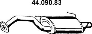 EBERSPÄCHER 44.090.83 galinis duslintuvas 
 Išmetimo sistema -> Duslintuvas
20100-57Y71