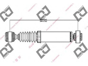 DJ PARTS DS1214GT amortizatorius 
 Pakaba -> Amortizatorius
5206.83, 5206.C9, 96056928, 96116051