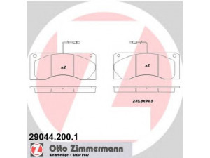 ZIMMERMANN 29044.200.1 stabdžių trinkelių rinkinys, diskinis stabdys 
 Techninės priežiūros dalys -> Papildomas remontas
5000814345, 5001823557