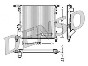 DENSO DRM23006 radiatorius, variklio aušinimas 
 Aušinimo sistema -> Radiatorius/alyvos aušintuvas -> Radiatorius/dalys
7701034770
