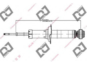 DJ PARTS DS1281GT amortizatorius 
 Pakaba -> Amortizatorius
5531034000, 5531034012, 5531034220