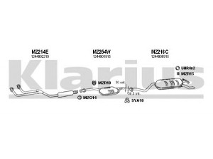 KLARIUS 600237U išmetimo sistema