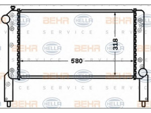 HELLA 8MK 376 767-671 radiatorius, variklio aušinimas 
 Aušinimo sistema -> Radiatorius/alyvos aušintuvas -> Radiatorius/dalys
46749000, 46803028