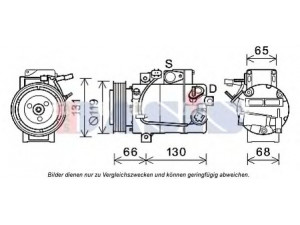 AKS DASIS 852734N kompresorius, oro kondicionierius 
 Oro kondicionavimas -> Kompresorius/dalys
977012W000, 977012W050