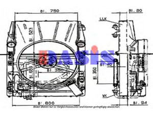 AKS DASIS 137011N tarpinis suslėgto oro aušintuvas, kompresorius
6285001900, A6285001900