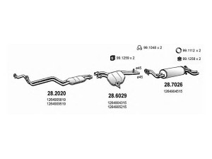 ASSO ART1446 išmetimo sistema 
 Išmetimo sistema -> Išmetimo sistema, visa