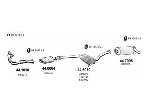 ASSO ART2240 išmetimo sistema 
 Išmetimo sistema -> Išmetimo sistema, visa