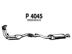 FENNO P4045 priekinis duslintuvas 
 Išmetimo sistema -> Duslintuvas
20020-67A10