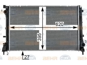 HELLA 8MK 376 900-191 radiatorius, variklio aušinimas 
 Aušinimo sistema -> Radiatorius/alyvos aušintuvas -> Radiatorius/dalys
51819061, 51835027