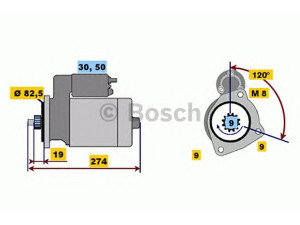 BOSCH 0 001 219 005 starteris 
 Elektros įranga -> Starterio sistema -> Starteris