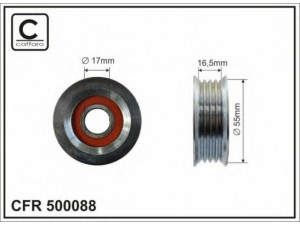 CAFFARO 500088 kreipiantysis skriemulys, V formos rumbuotas diržas 
 Diržinė pavara -> V formos rumbuotas diržas/komplektas -> Laisvasis/kreipiamasis skriemulys
ERR2798, ERR7295, ERR7298, ERR2798