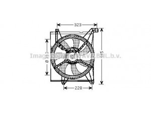 AVA QUALITY COOLING KA7512 ventiliatorius, radiatoriaus 
 Aušinimo sistema -> Radiatoriaus ventiliatorius
252312F000, 253502F000, 253802F000