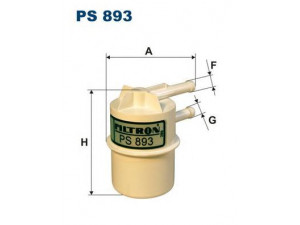 FILTRON PS893 kuro filtras 
 Techninės priežiūros dalys -> Papildomas remontas
D1010, D1019, MB433744, MB433774