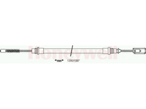 BENDIX 431050B trosas, stovėjimo stabdys 
 Stabdžių sistema -> Valdymo svirtys/trosai
483446