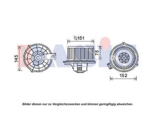 AKS DASIS 870453N elektrovariklis, vidinis pūtiklis 
 Šildymas / vėdinimas -> Orpūtė/dalys
971131G000