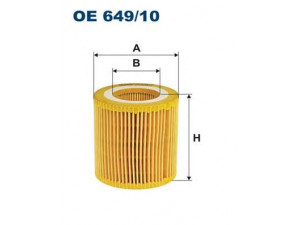 FILTRON OE649/10 alyvos filtras 
 Techninės priežiūros dalys -> Techninės priežiūros intervalai
11427640862, 7523201AI02