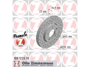 ZIMMERMANN 100.1233.70 stabdžių diskas 
 Dviratė transporto priemonės -> Stabdžių sistema -> Stabdžių diskai / priedai
1J0 615 301 D, 1J0 615 301 J, 1J0 615 301 L
