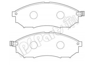 IPS Parts IBD-1169 stabdžių trinkelių rinkinys, diskinis stabdys 
 Techninės priežiūros dalys -> Papildomas remontas
41060-0023R, 41060-3072R, 41060-EB325