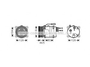 AVA QUALITY COOLING VWK303 kompresorius, oro kondicionierius 
 Oro kondicionavimas -> Kompresorius/dalys
1H0820803J, 1H0820803J