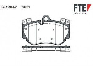 FTE BL1996A2 stabdžių trinkelių rinkinys, diskinis stabdys
955 351 939 50, 955 351 939 51