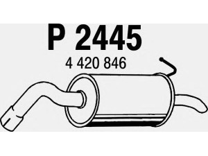 FENNO P2445 galinis duslintuvas 
 Išmetimo sistema -> Duslintuvas
4420846