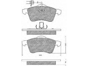 BSF 10743 stabdžių trinkelių rinkinys, diskinis stabdys 
 Techninės priežiūros dalys -> Papildomas remontas
7D0698151D, 7D0698151F