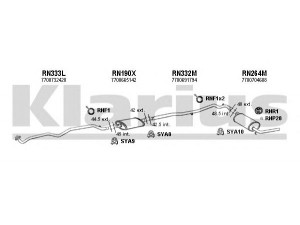 KLARIUS 720542U išmetimo sistema