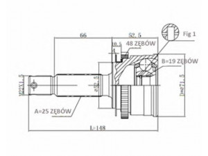 STATIM C.612 jungčių komplektas, kardaninis velenas 
 Ratų pavara -> Sujungimai/komplektas
495001C050, 495001C060