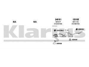 KLARIUS 570129E išmetimo sistema