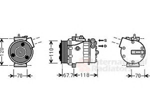 VAN WEZEL 1700K384 kompresorius, oro kondicionierius 
 Oro kondicionavimas -> Kompresorius/dalys
0000071724084, 51803075, 51893889
