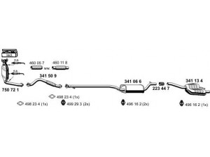 ERNST 031136 išmetimo sistema 
 Išmetimo sistema -> Išmetimo sistema, visa