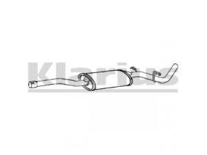 KLARIUS SK36M vidurinis duslintuvas 
 Išmetimo sistema -> Duslintuvas
6U0253401H, 6U0253401H
